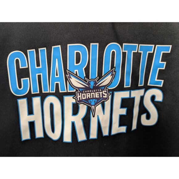 Charlotte Hornets Hoodie Men’s M Black 47 NBA Pullover Sweatshirt Athletic - Picture 2 of 6